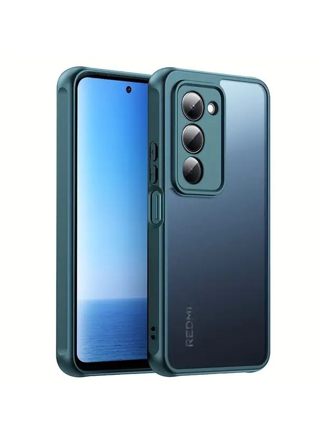 Green Case For Redmi 15 5G Shockproof Cover Hard PC Matte Back Soft TPU Sides - Image 1